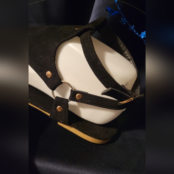 New lady's black soft leather sandle - Picture 4 of 6